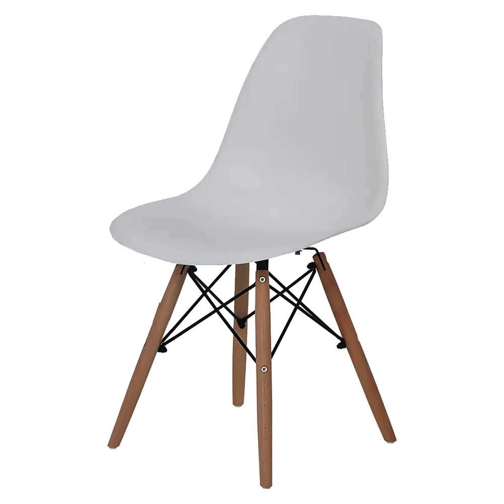 2 Cadeiras OHOME - Estilo Charles Eames Eiffel - Branco