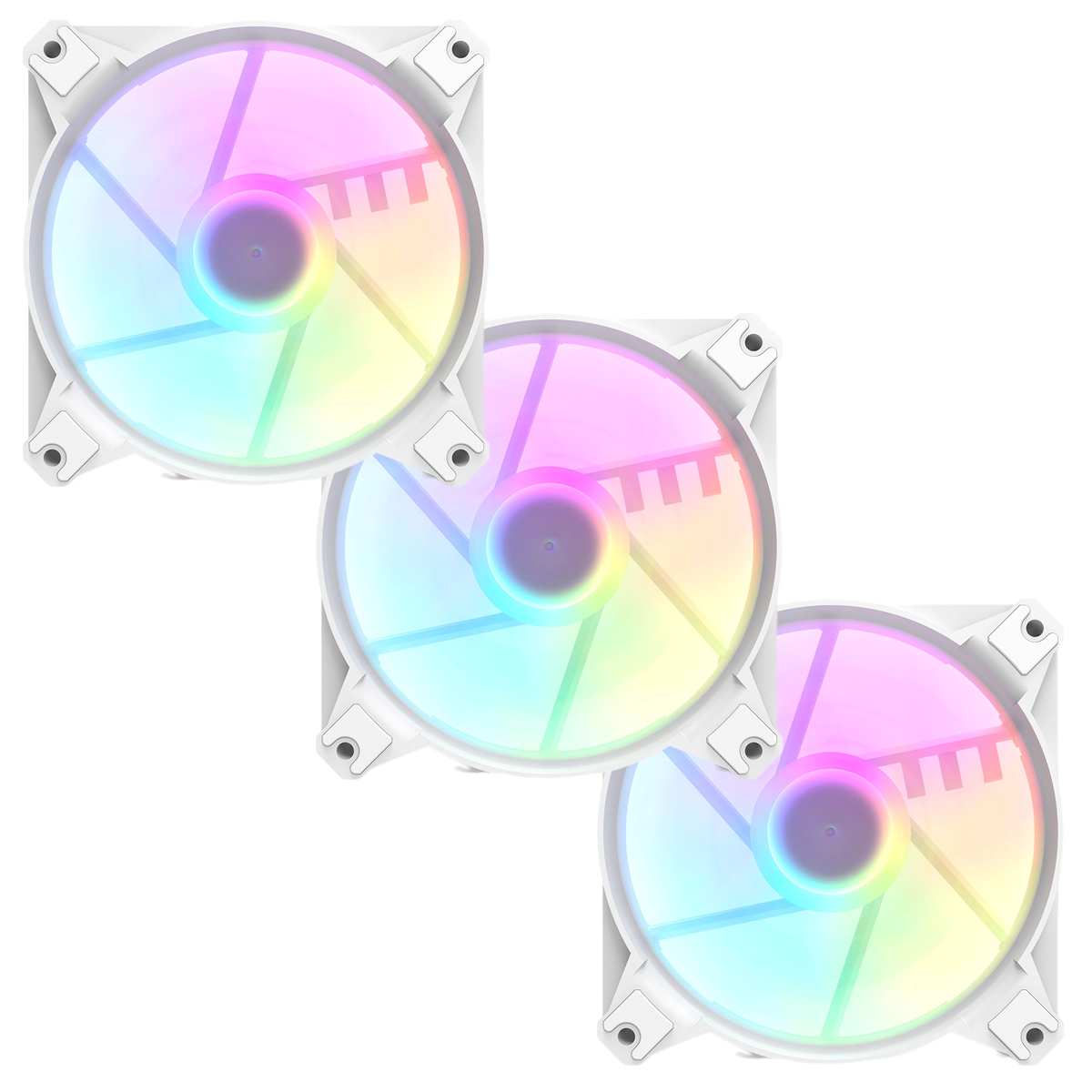 Cooler Fan MOTOSPEED Hyrax HCL603 120MM 3in1 A-RGB - Branco