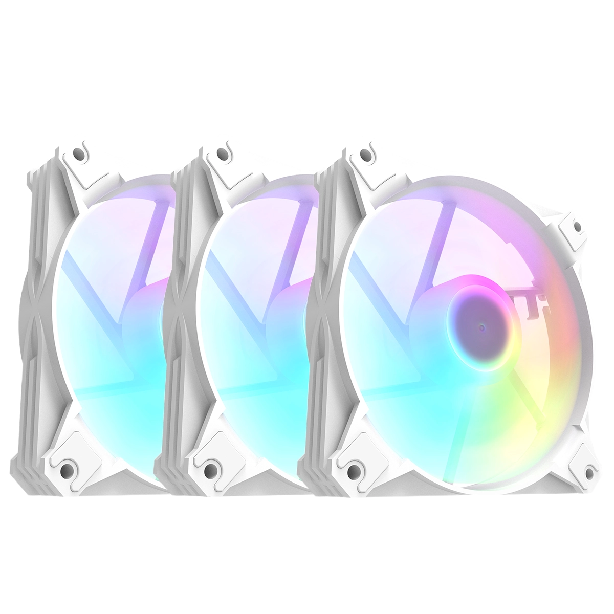 Cooler Fan MOTOSPEED Hyrax HCL603 120MM 3in1 A-RGB - Branco