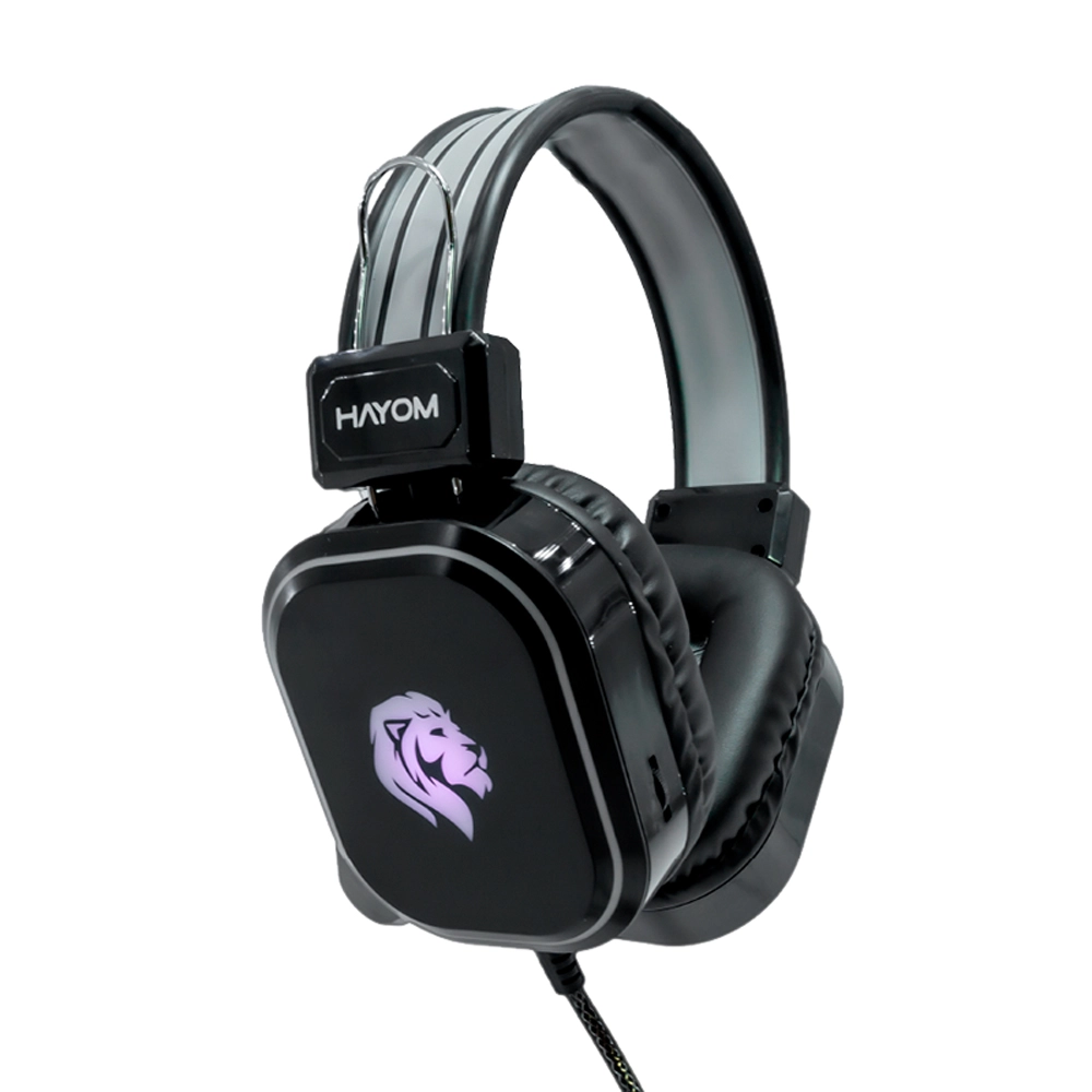 Headset Gamer HAYOM, HF2206, LED, com fio - PC