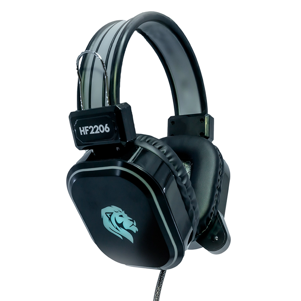 Headset Gamer HAYOM, HF2206, LED, com fio - PC