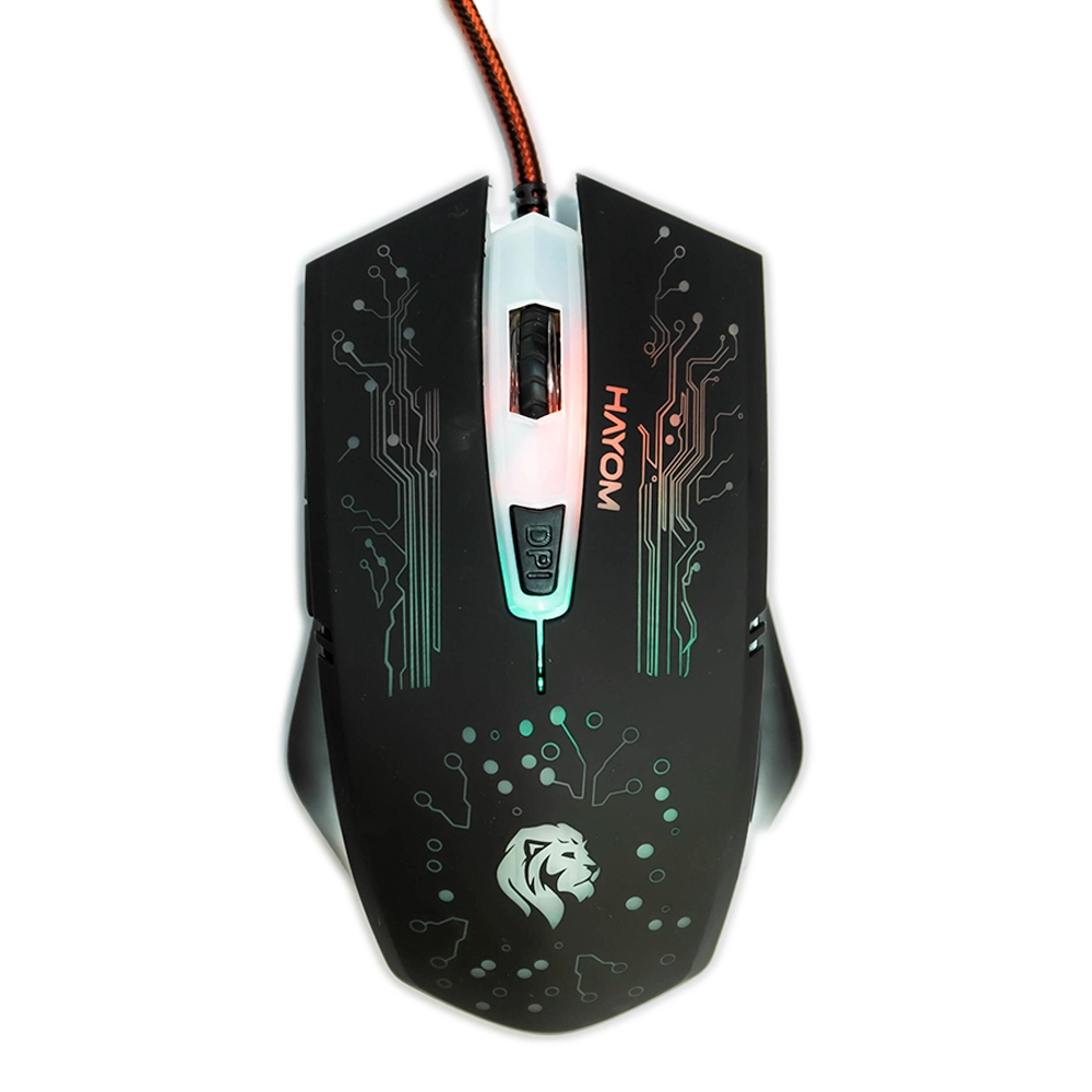 Mouse Gamer HAYOM MU2911 USB 2.0 LED rgb 2400DPI