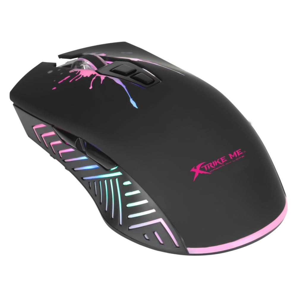 Mouse Gamer XTRIKE ME GM-215, 7200 DPI 7 Botões Programáveis Rgb - Preto