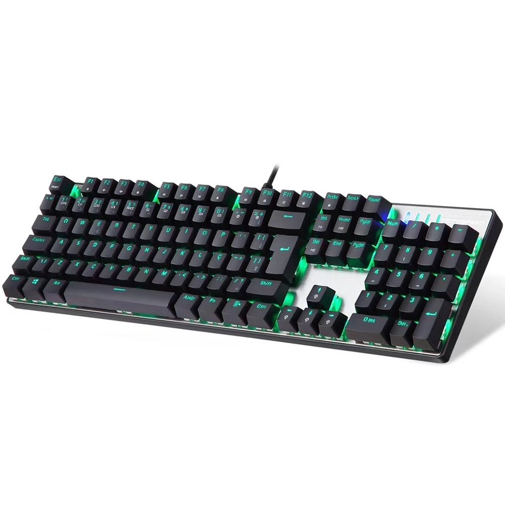 Teclado Mecanico MOTOSPEED CK104 Switch Vermelho - Prata