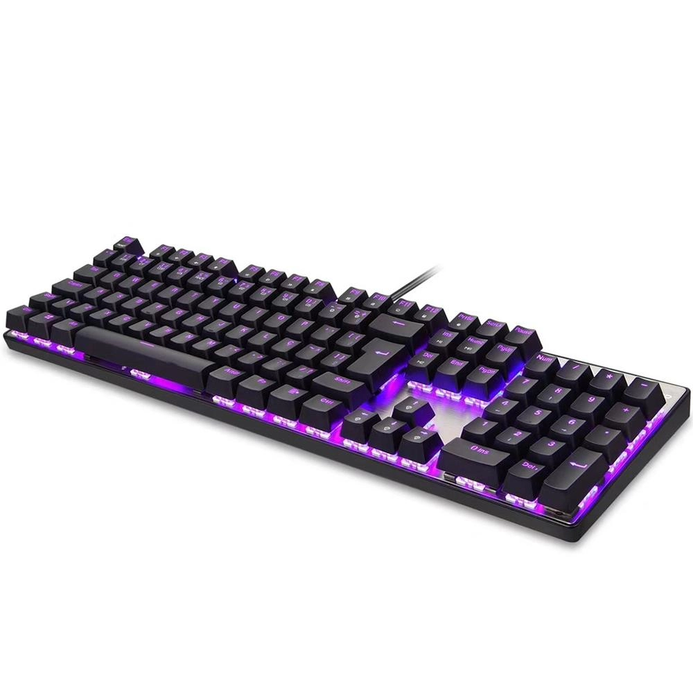 Teclado Mecanico MOTOSPEED CK104 Switch Vermelho - Prata