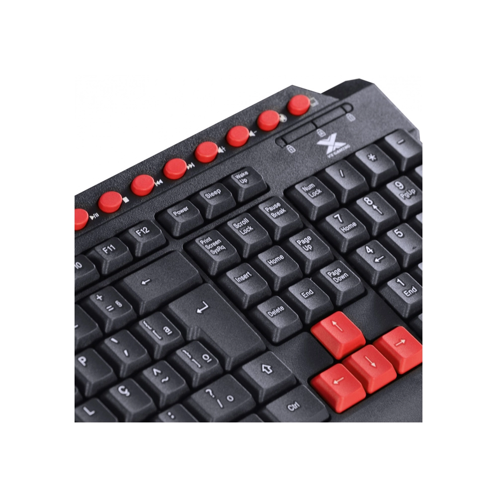 Teclado VINIK Vx Gaming Dragon V2 Gt100 Preto E Vermelho