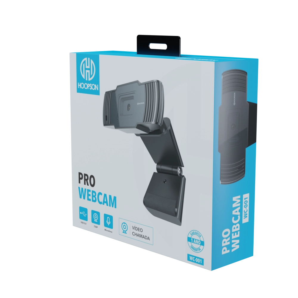 Webcam HOOPSON HD 720p Com Microfone Integrado